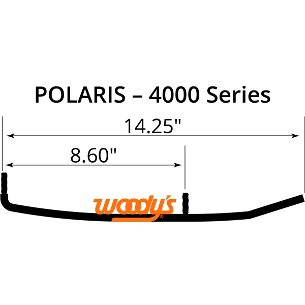SXP-4000 WOODYS WOODYS Snocross Carbide Runner Mini CARBIDE RUNNER 4" SNO-CROSS POL Snocross Carbide Runner 