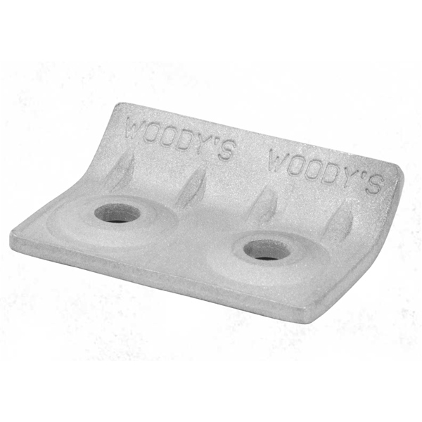 AWL-3750-B WOODYS WOODYS Double Bender Stud Mate STUD MATE PLATE DBL ALU QTY48 Double Bender Stud Mate Aluminium
