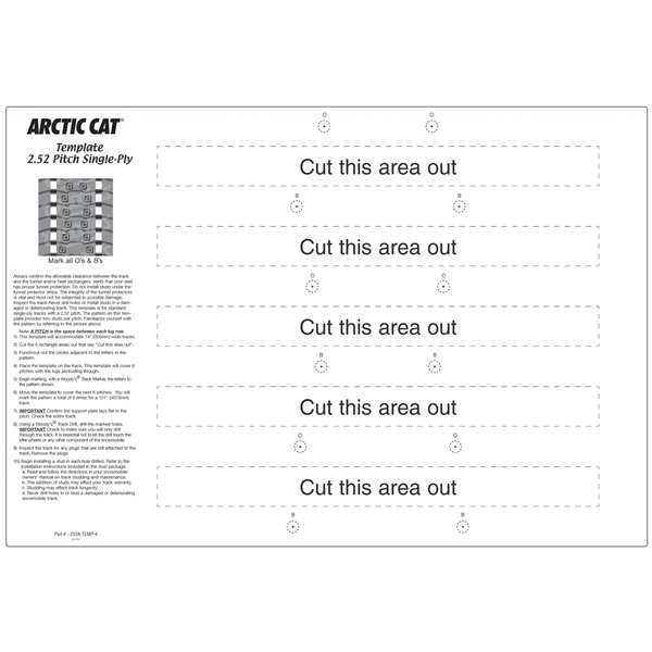252A-TEMP-4 WOODYS WOODYS 252A Template TEMPLATE 252A WOODYS 252A Template 