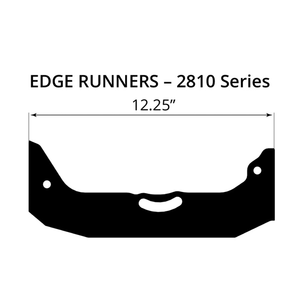 ETX7-2810 WOODYS WOODYS Edge Carbide Runner Pilot TX - SKI-DOO CARBIDE RUNNER EDGE 7" 2800 SERIES Edge Carbide Runner 