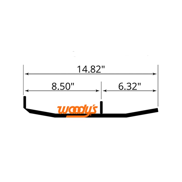 MPRT-1125 WOODYS WOODYS Mountain Maverick Carbide Runner Gripper - POLARIS CARBIDE RUNNER STD MOUNTAIN MAVERICK Mountain Maverick Carbide Runner 