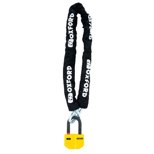 LK489 OXFORDPRODUCTS Oxford Products Boss Alarm Super Strong Alarm Chain and Padlock CHAIN LOCK BOSS ALARM 12MM X 2.0M Boss Alarm Super Strong Alarm Chain and Padlock 