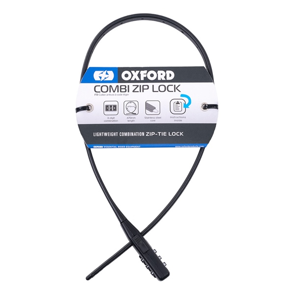 SECURITY TIE COMBI ZIP LOCK BK OXFORD - CapitolMoto Canada