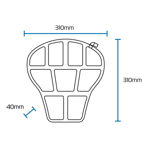 Image-10 Oxford Products Air Seat Cushion Street/Sport CUSHION SEAT AIR STREET/SPORT BK OXFORD OX882 OX882 OXFORDPRODUCTS