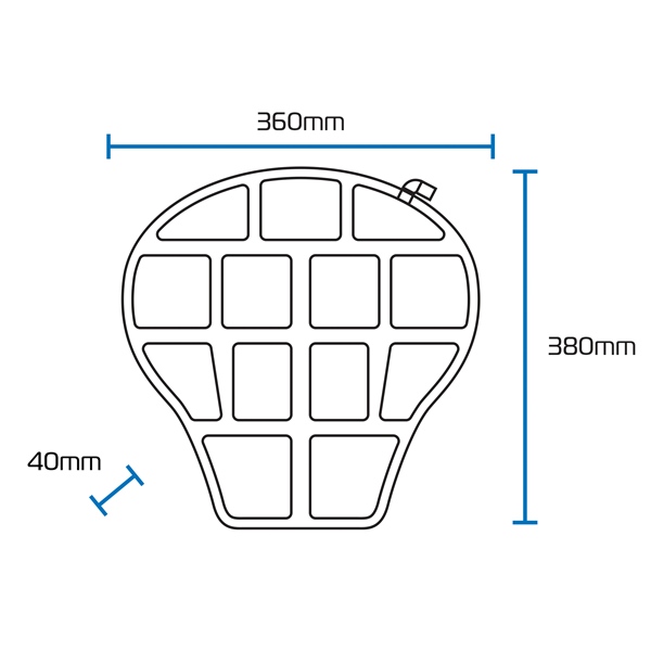 Image-11 Oxford Products Air Seat Cushion Adventure/Touring CUSHION SEAT AIR ADV/TOURING BK OXFORD OX883 OX883 OXFORDPRODUCTS