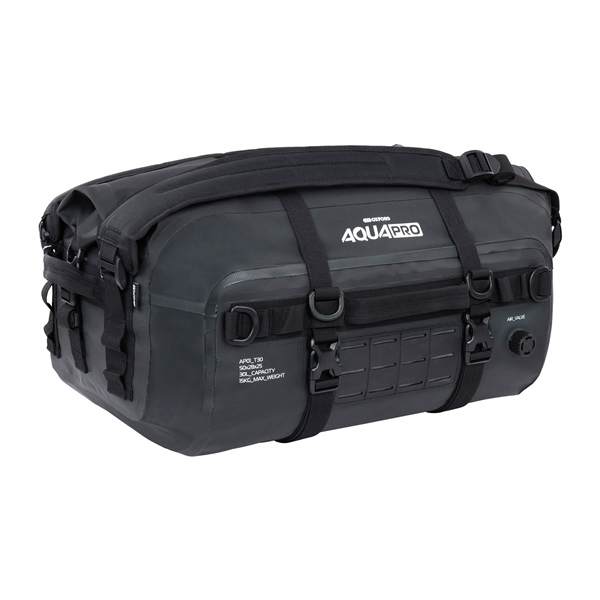 OL1020 OXFORDPRODUCTS Oxford Products Aqua Pro Roll Bag 30 L ROLL BAG AQUA PRO T30 BK OXFORD Aqua Pro Roll Bag Black
