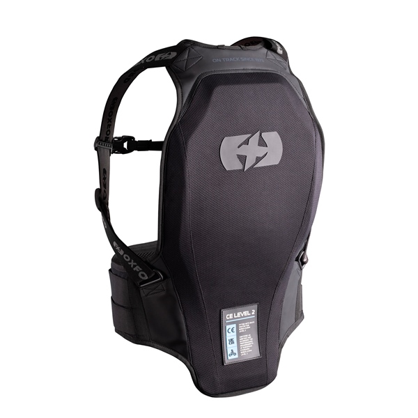 OB144SM OXFORDPRODUCTS Oxford Products Dynamic Strapped Back Protector Men, Women BACK PROTECTOR DYNAMIC LEVEL 2 BK S/M Dynamic Strapped Back Protector Black
