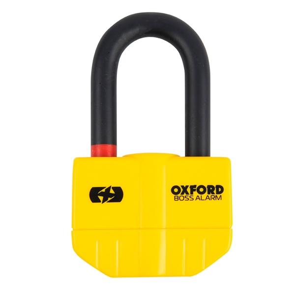 OF3U OXFORDPRODUCTS Oxford Products Boss Alarm Ultra Strong Alarm Disc Lock DISC LOCK BOSS ALARM 14MM YE OXFORD Boss Alarm Ultra Strong Alarm Disc Lock 