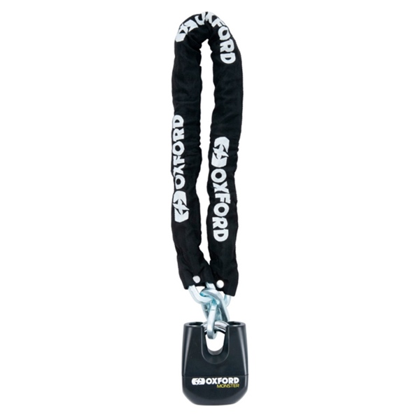 LK801 OXFORDPRODUCTS Oxford Products Monster Lock and Chain CHAIN LOCK MONSTER SQUARE 12MM X 1.2M Monster Lock and Chain 