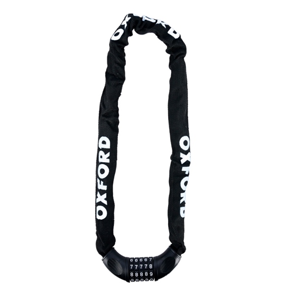 LK111 OXFORDPRODUCTS Oxford Products Chain 6 Combination Chain Lock CHAIN LOCK COMBI 6MM X 0.9M ROUND Chain 6 Combination Chain Lock 
