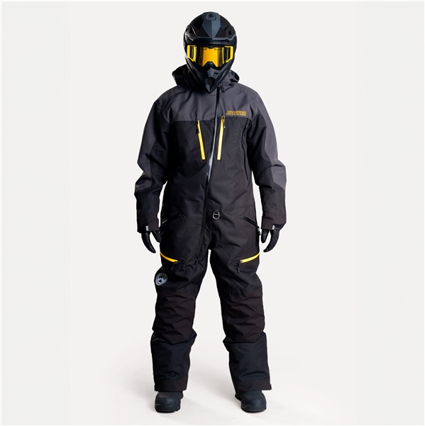 J26342-300-XXL JETHWEAR Jethwear Venture Suit 1 piece Men - SAFE 1 PCE VENTURE MEN SAFE BK/IRON/YE 2XL Venture Suit 1 piece Men - SAFE Black, Iron