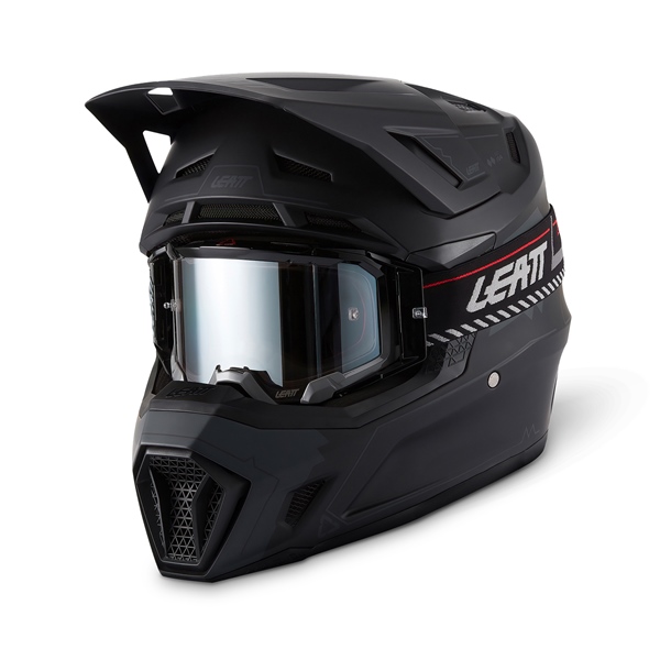 1027000385 LEATT LEATT 7.5 Off-Road Helmet Kit V27 - Goggle Included HELM MOTO 7.5 V27 KIT STLTH BK 2XL LEATT 7.5 Off-Road Helmet Kit Stealth Black