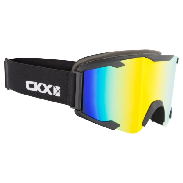 GOG YH90/BK M/DL RR CKX CKX Ghost Goggles, Winter Matte Black GOGGLE WIN GHOST BK MAT LD/REVO RD CKX Ghost Goggles, Winter Revo red