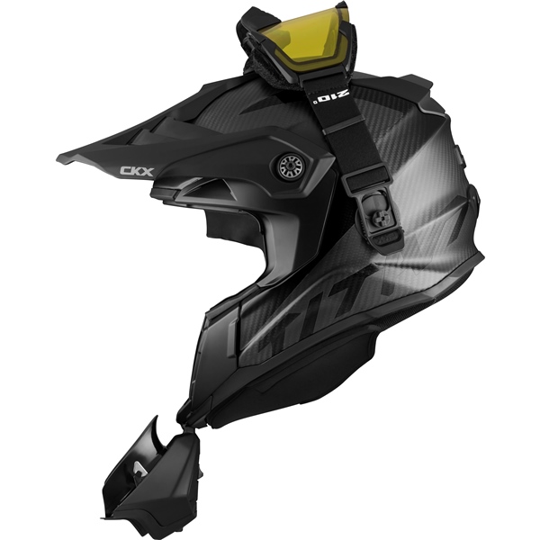 Image-4 CKX Titan Original Carbon Helmet - Trail and Backcountry Solid - 210° Goggle Included HELM TITAN ORI DL SOLID CARB XL CKX 507255 507255 CKX