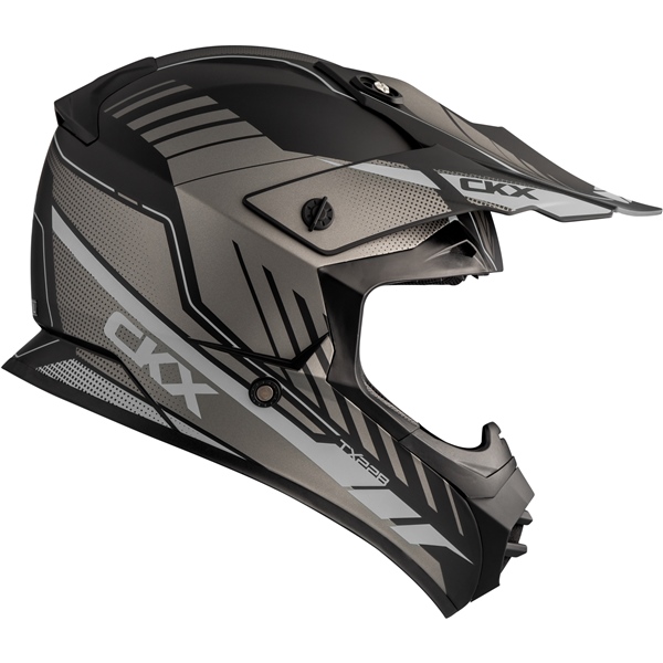 FS-603 CKX CKX TX228 Off-Road Helmet Fuel - Without Goggle HELM TX228 FUEL GY MAT XS CKX Off-road Helmets Matte Gray