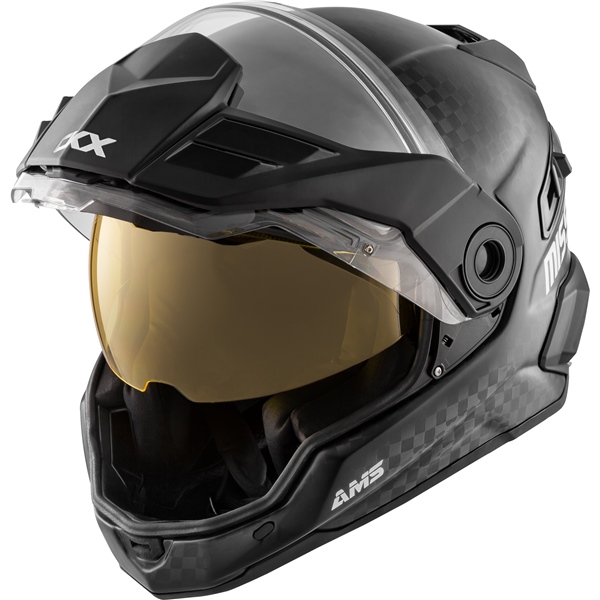 Image-4 CKX Mission Free-Face Helmet - Carbon Solid HELM MISSION EDLP SOLID CARB MAT 3XL 517477 517477 CKX