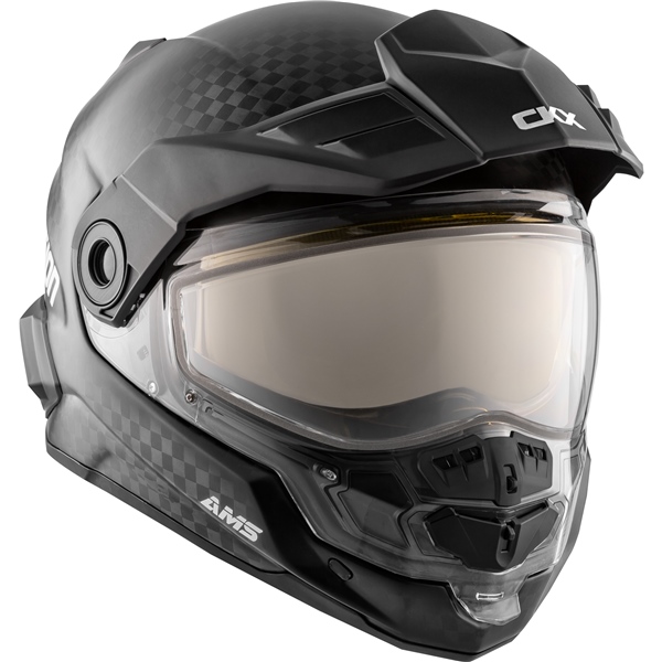 Image-2 CKX Mission Free-Face Helmet - Carbon Solid HELM MISSION EDLP SOLID CARB MAT 3XL 517477 517477 CKX