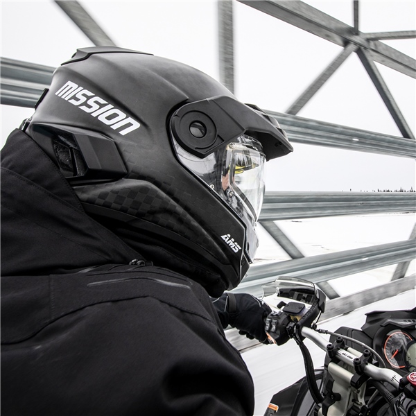 Image-6 CKX Mission Free-Face Helmet - Carbon Solid HELM MISSION EDLP SOLID CARB MAT 3XL 517477 517477 CKX