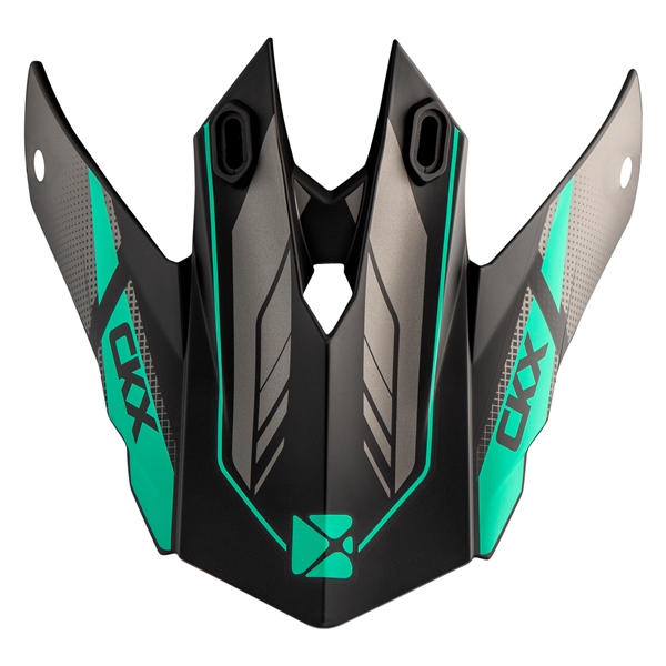 514968 CKX CKX Peak for TX228 Helmet Fuel PEAK TX228 FUEL TUR MAT CKX Visors Turquoise