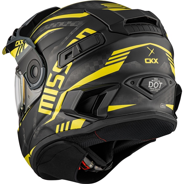Image-3 CKX Mission Free-Face Helmet - Carbon Code HELM MISSION EDL CODE CARB YE MAT 2XL 516446 516446 CKX