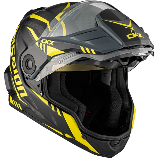 Image-5 CKX Mission Free-Face Helmet - Carbon Code HELM MISSION EDL CODE CARB YE MAT 2XL 516446 516446 CKX