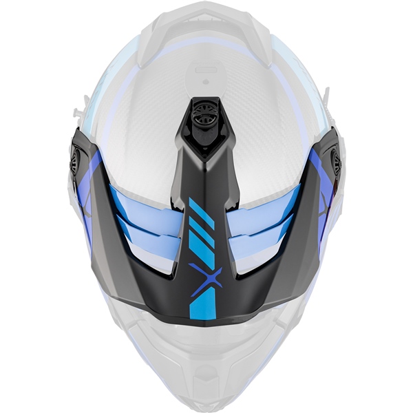 516148 CKX CKX Peak for Titan Helmet Trak PEAK TITAN TRAK CARB BL GLOSS Peak for Titan Helmet Carbon, Glossy Blue