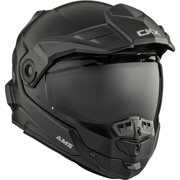 Image-2 CKX Mission Free-Face Helmet Smoke HELM MISSION DL SMK SOLID BK MAT 3XL 516477 516477 CKX