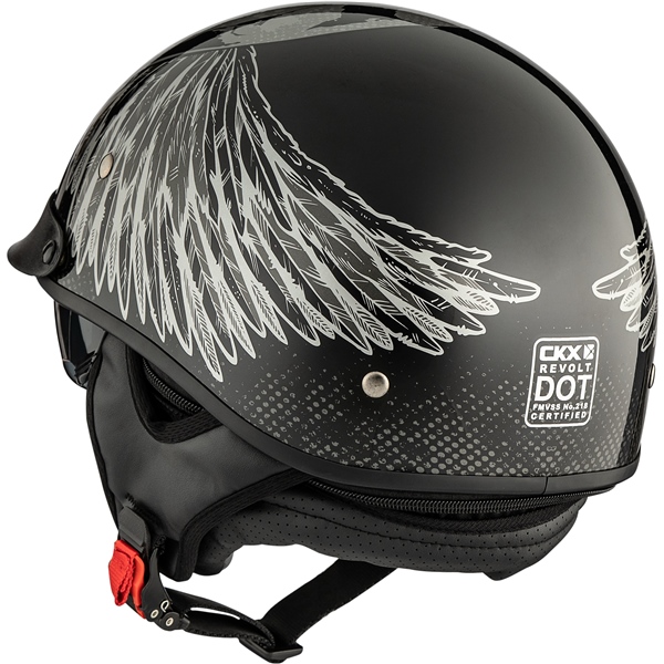 Image-3 CKX Revolt RSV Half Helmet Pariah HELM REVOLT PARIAH GY GLOSS 2XL CKX 516626 516626 CKX