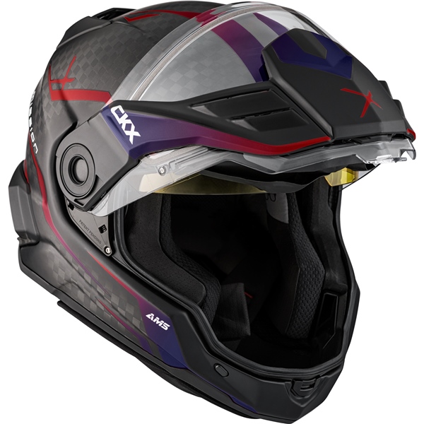 Image-5 CKX Mission Free-Face Helmet - Carbon Fury HELM MISSION DL FURY TWL/SCRLT MAT S 516982 516982 CKX
