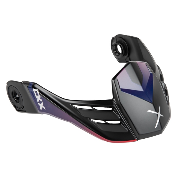 516998 CKX CKX Peak for Mission Helmet Fury PEAK MISSION CARB FURY TWL/SCRLT MAT Visors Twilight, Scarlet Mat