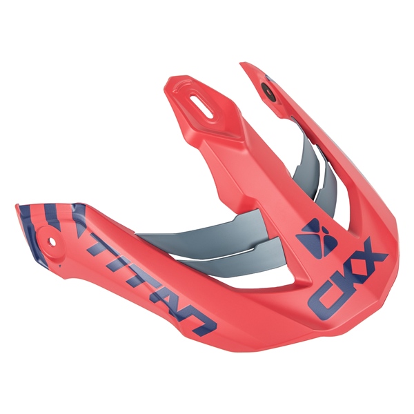 517078 CKX CKX Peak for Titan Helmet Marks PEAK TITAN MARKS TWL/SCRLT MAT CKX Peak for Titan Helmet Twilight, Scarlet Glossy