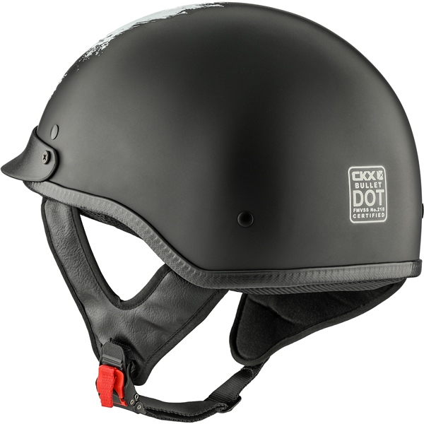 Image-3 CKX Bullet Half Helmet Lull HELM BULLET LULL BK/WH GLOSS 2XL 517256 517256 CKX