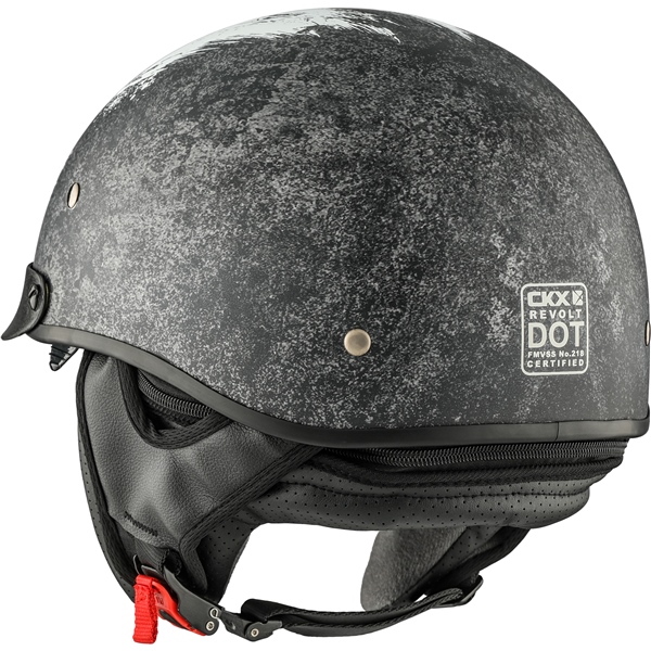 Image-3 CKX Revolt RSV Half Helmet Lull HELM REVOLT LULL BK/WH MAT 2XL 517266 517266 CKX