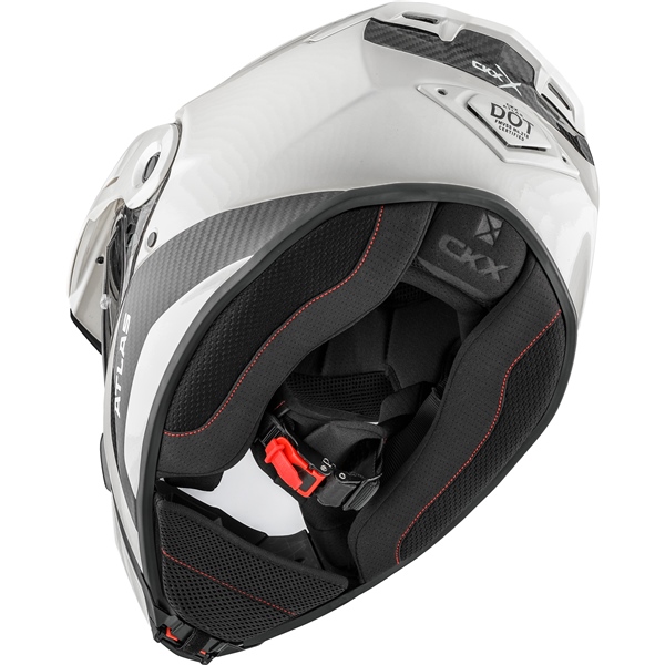Image-8 CKX Peak for Atlas Helmet Solid Color PEAK ATLAS SOLID CARB WH GLOSS 517338 517338 CKX