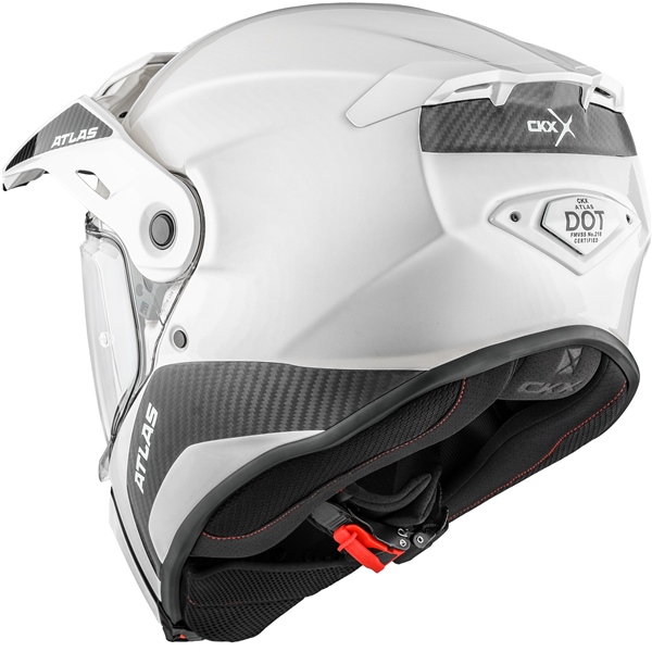 Image-3 CKX Peak for Atlas Helmet Solid Color PEAK ATLAS SOLID CARB WH GLOSS 517338 517338 CKX