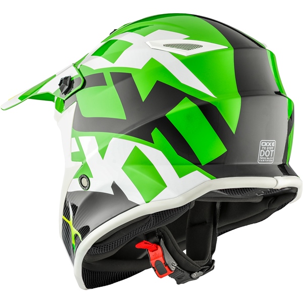 Image-4 CKX TX019Y Off-Road Helmet Howl - Without Goggle HELM TX019Y HOWL GR GLOSS XL 517595 517595 CKX