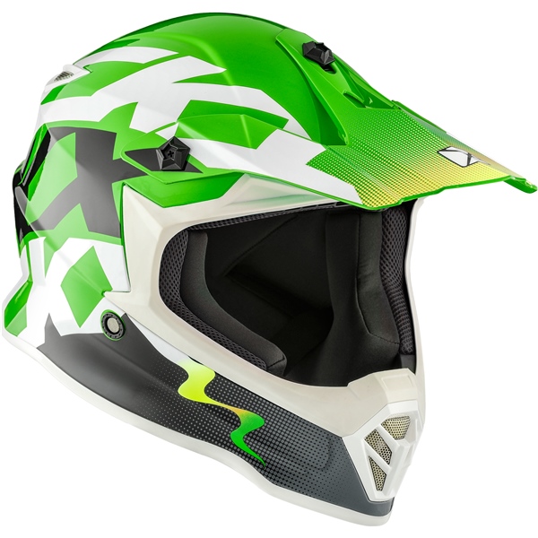 Image-3 CKX TX019Y Off-Road Helmet Howl - Without Goggle HELM TX019Y HOWL GR GLOSS XL 517595 517595 CKX
