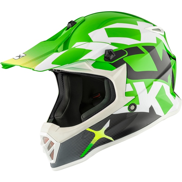 Image-2 CKX TX019Y Off-Road Helmet Howl - Without Goggle HELM TX019Y HOWL GR GLOSS XL 517595 517595 CKX