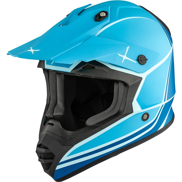 Image-2 CKX TX228 Off-Road Helmet Energy - Without Goggle HELM TX228 ENERGY BL MAT 2XL 517606 517606 CKX