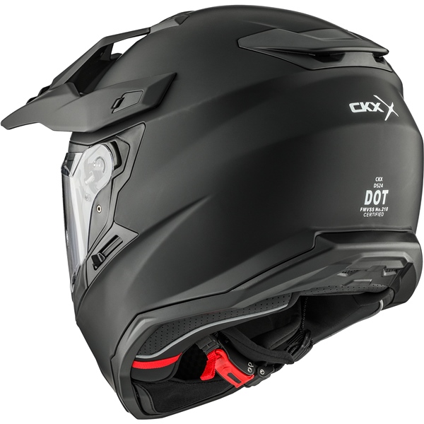 Image-3 CKX DS24 Dual Sport Helmet Solid HELM DS24 EDL SOLID BK MAT 2XL 517726 517726 CKX