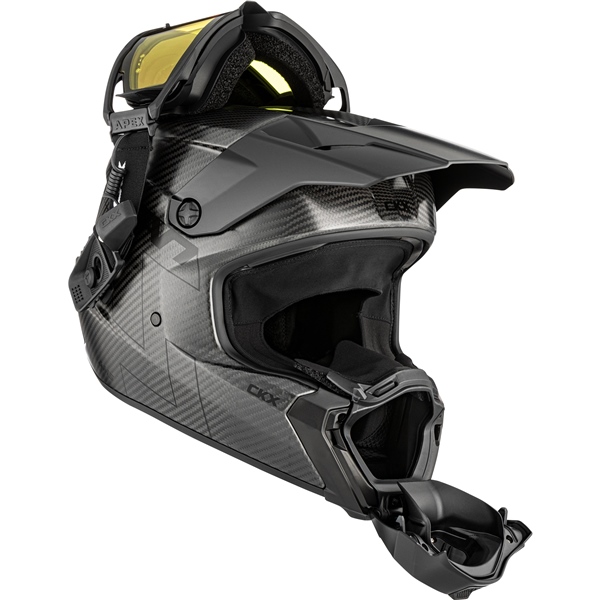 Image-5 CKX Titan AMS Carbon Helmet Solid - Apex Goggle included HELM TITAN AMS CARB EDL SOLID MAT 3XL 518147 518147 CKX