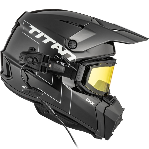 Image-2 CKX Titan AMS Helmet Solid - Apex Goggle included HELM TITAN AMS EDL SOLID BK GLOSS 3XL 518187 518187 CKX