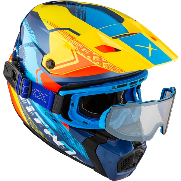 Image-5 CKX Titan AMS Helmet Concordia - Apex Goggle included HELM TITAN AMS DL CONCO BL/YE/RD GLOSS M 518323 518323 CKX