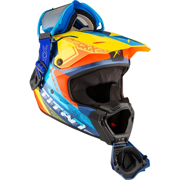 Image-6 CKX Titan AMS Helmet Concordia - Apex Goggle included HELM TITAN AMS DL CONCO BL/YE/RD GLOSS M 518323 518323 CKX