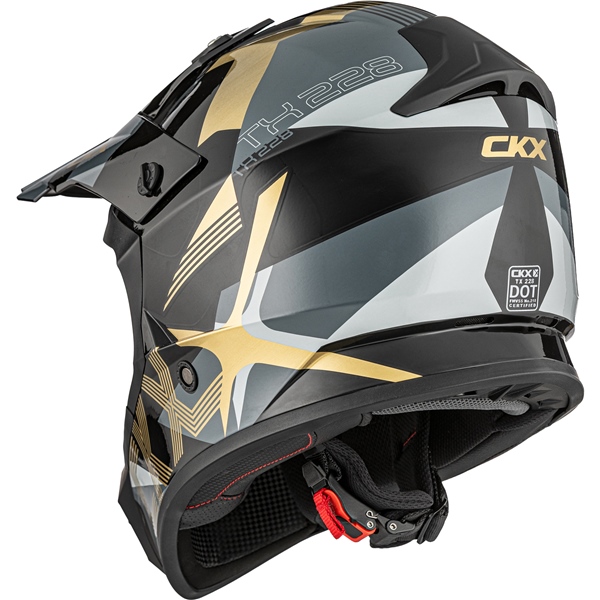 Image-3 CKX TX228 Off-Road Helmet Lord - Without Goggle HELM TX228 LORD GLD GLOSS 2XL CKX 518496 518496 CKX
