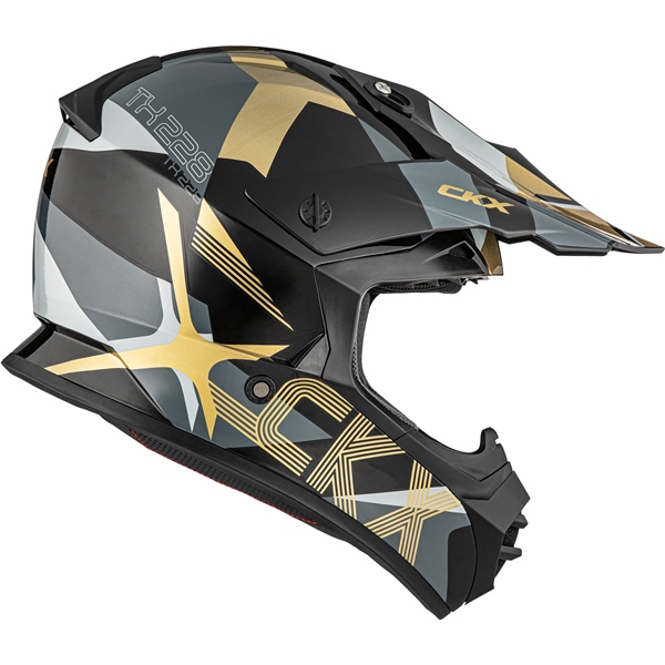 Image-2 CKX TX228 Off-Road Helmet Lord - Without Goggle HELM TX228 LORD GLD GLOSS 2XL CKX 518496 518496 CKX