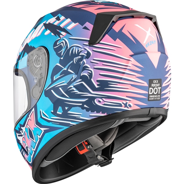 Image-3 CKX RR24Y Helmet Sleeder - Winter HELM RR24Y DL SLEEDER BL/PI GLOSS XL 518744 518744 CKX