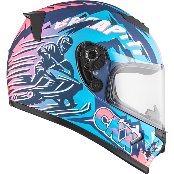 Image-2 CKX RR24Y Helmet Sleeder - Winter HELM RR24Y DL SLEEDER BL/PI GLOSS XL 518744 518744 CKX