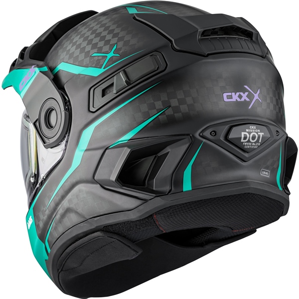 Image-3 CKX Mission Free-Face Helmet - Carbon Fury HELM MISSION CARB EDL FURY TUR MAT 3XL 518767 518767 CKX