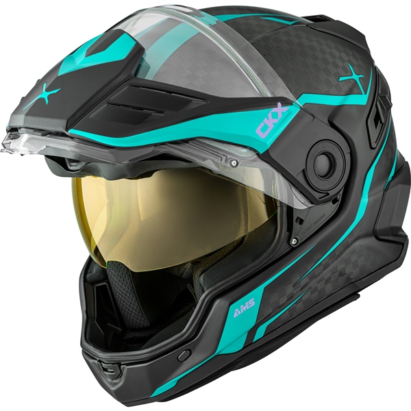 Image-4 CKX Mission Free-Face Helmet - Carbon Fury HELM MISSION CARB EDL FURY TUR MAT 3XL 518767 518767 CKX